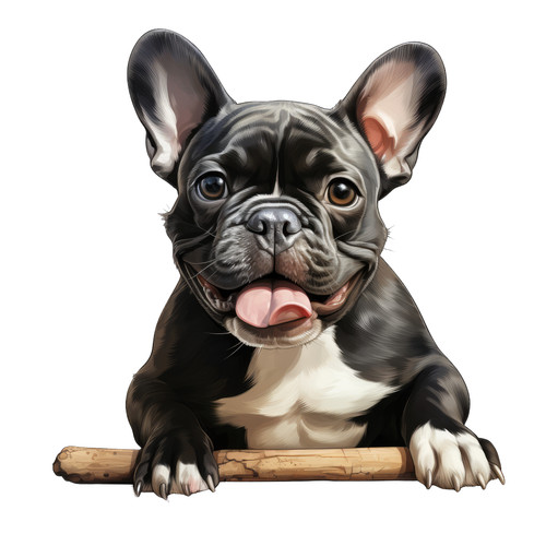 Bulldog francese cane auto