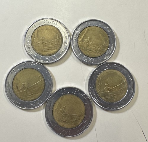 Italy 500 lire coins 85 - lire, 85,