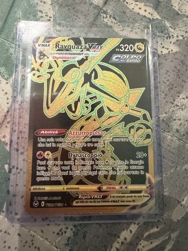 Pokemon carta rayquaza vmax - rayquaza,