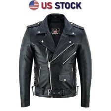 Giacca Moto Uomo Pelle Vera