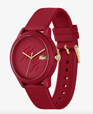 Orologio analogico unisex Lacoste 12:12 cinturino silicone men women quarzo watch rosso