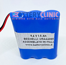 Pacco BATTERIA LITIO / LITHIUM 9,6V 1,5Ah 415444001 LiFePO4 BEGHELLI