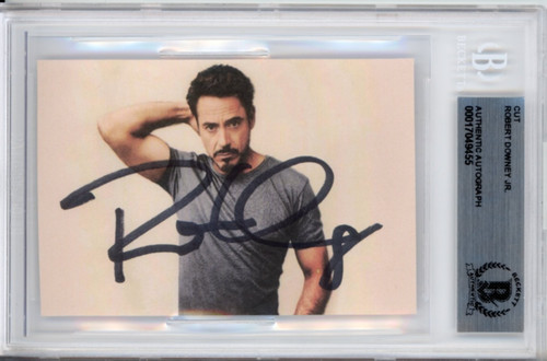Signed robert downey - robert, jr