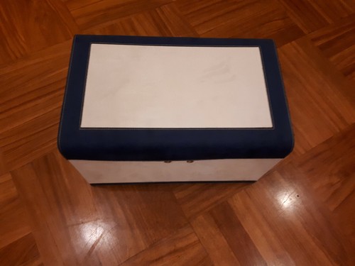 Baule similpelle bianco e - in,