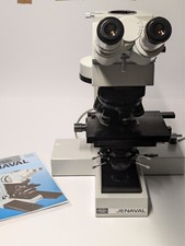 Microscopio Carl Zeiss Jena Jenaval + 5 obiettivi + cambio ingrandimento ecc
