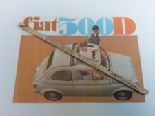 DEPLIANT BROCHURE FIAT 500 D 1964 in lingua francese