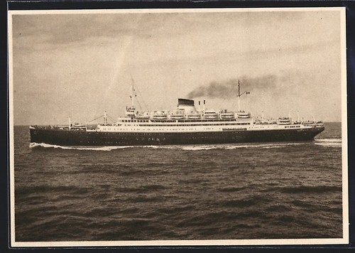 Cartolina nave passeggeri - , mn
