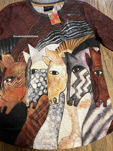 Camicia laurel burch horses - laurel,