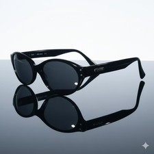 VINTAGE Rarity Sunglasses Lozza 1567 700 celluloide nero UNISEX - lenti grigio