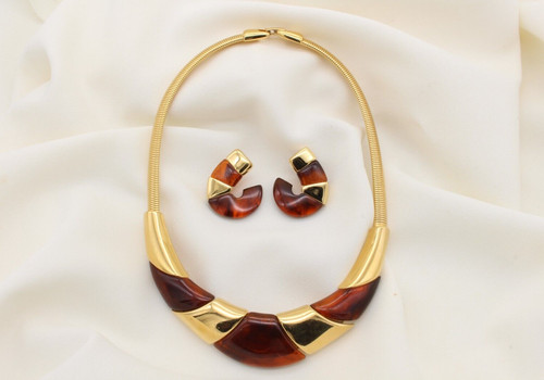 Collier con orecchini - collier, firmato