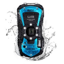 Ricoh Pentax WG-90 Blue - Fotocamera Rugged 20MP Subacquea 4K GPS