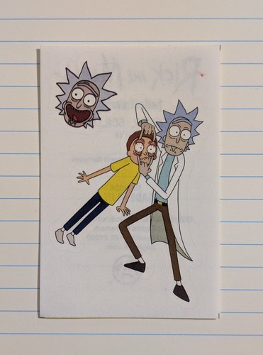 Adesivo rick morty vending - adesivo,