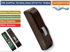 PIR SENSORE RIVELATORE DOPPIA TECNOLOGIA EFFETTO A TENDA ANTISFARFALLAMENTO