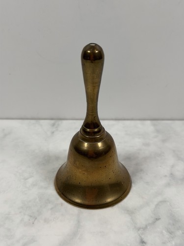 Vintage solid brass hand - vintage, bell