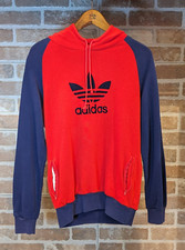 Adidas FELPA ROSSA E BLU CON CAPPUCCIO DA UOMO