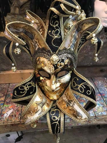 Maschera giullare fatta - da,