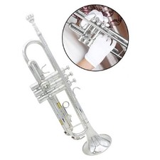 TROMBA SIB B FLAT IN OTTONE EXQUISITE CON BOCCHINO GUANTI STRUMENTO MUSICALE