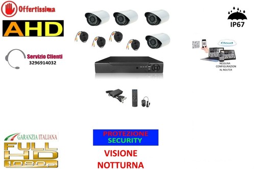 Kit videosorveglianza ahd - kit, ip