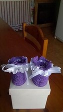 NEWBORN COTTON CROCHET SHOES -