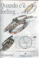 GIOIELLI" FEELING " DI ZOPPINI FIRENZE PUBBLICITA' VINTAGE 1999