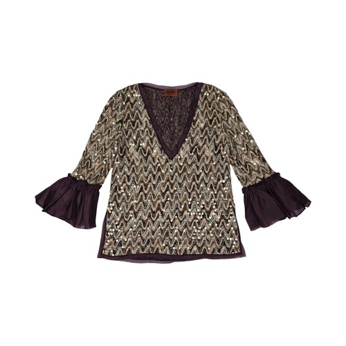 Top missoni zigzag paillettes - zigzag,