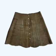 Gonna midi vintage scamosciata