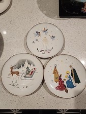 Set di 3 piatti natalizi