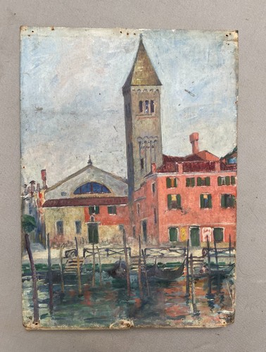 Veduta venezia olio su - veduta,