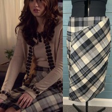 Rarissima gonna a quadri ASO Blair Waldorf Gossip Girl Zara (taglia media)