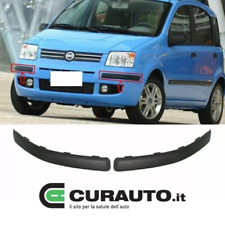 KIT COPPIA MODANATURE PARAURTI ANTERIORE DX SX FIAT PANDA DA 2003  AL  2012 NERE