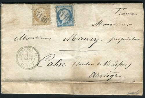 Rare lettre double port - lettre, en