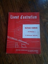 MC CORMICK INTERNATIONAL LIVRET D'ENTRETIEN RATEAU FANEUR FPB2 1959