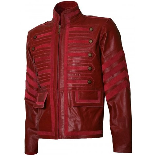 Giacca uomo rossa vera - giacca, pelle