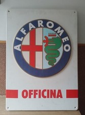 Insegna Alfa Romeo officina originale dell'epoca (50x70)