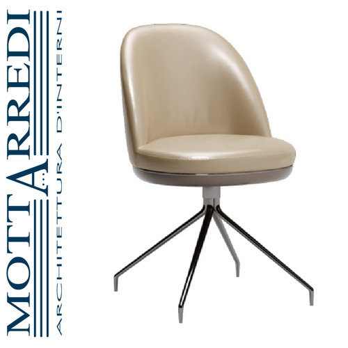 Sedia girevole rivestita - sedia,