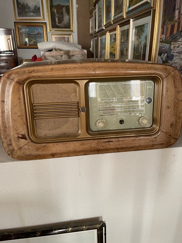 Antica radio legno radica - antica,