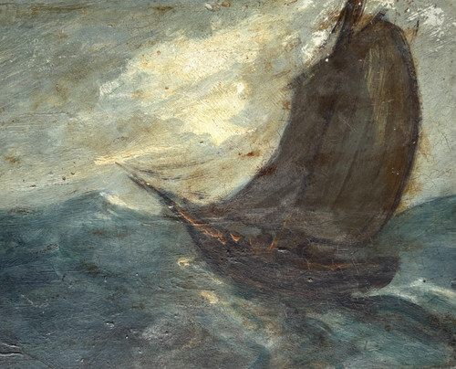 Barca paesaggio marino - ,