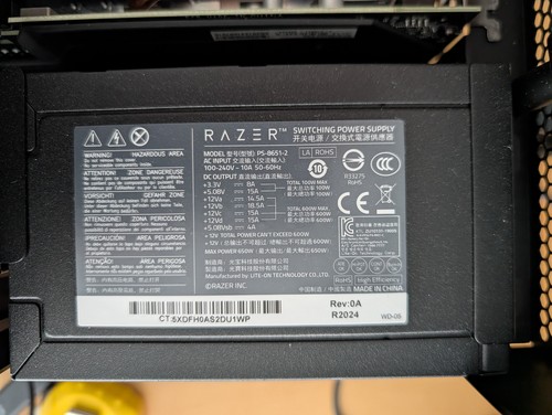 Alimentatore razer 8651 2 - razer, ps-8651-2