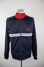 SERGIO TACCHINI GIACCA SPORTIVA CON ZIP UOMO Tg L MAN SPORT JACKET VINTAGE LOGO