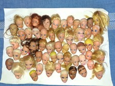 Lotto 56 testine Barbie per