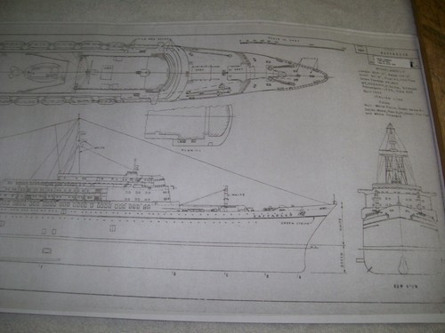 Piano nave raffaello liner - nave,