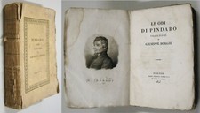 LE ODI DI PINDARO traduzione di GIUSEPPE BORGHI 1824 Caselli Firenze