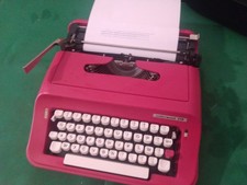 Macchina da scrivere vintage Underwood 319, Rossa,Funzionante E In Ottimo Stato 