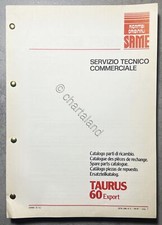 Catalogo Parti di Ricambi Originali SAME Trattori - Taurus 60 Export - 1981