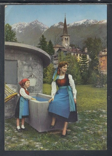 Cartolina valsesia costume - valsesia,