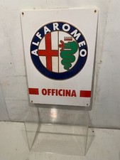 Cartello insegna ALFA ROMEO OFFICINA