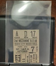 Biglietto Stub Diana Ross Radio City Music Hall 7 ottobre 1978 super raro