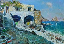 Dipinto Olio Quadro Pazzesco