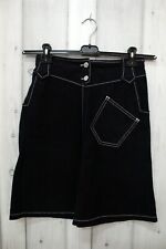 Gonna Di Jeans Castel Bajac Donna Taglia 40 Blu Cotone Minigonna Woman Logo 