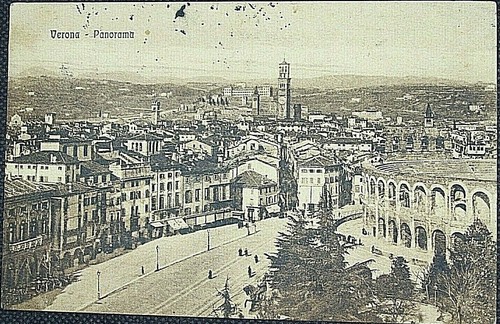 Antica cartolina verona - antica,